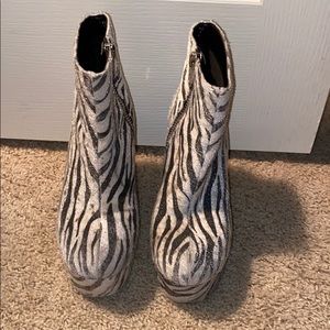 Zebra Print Booties